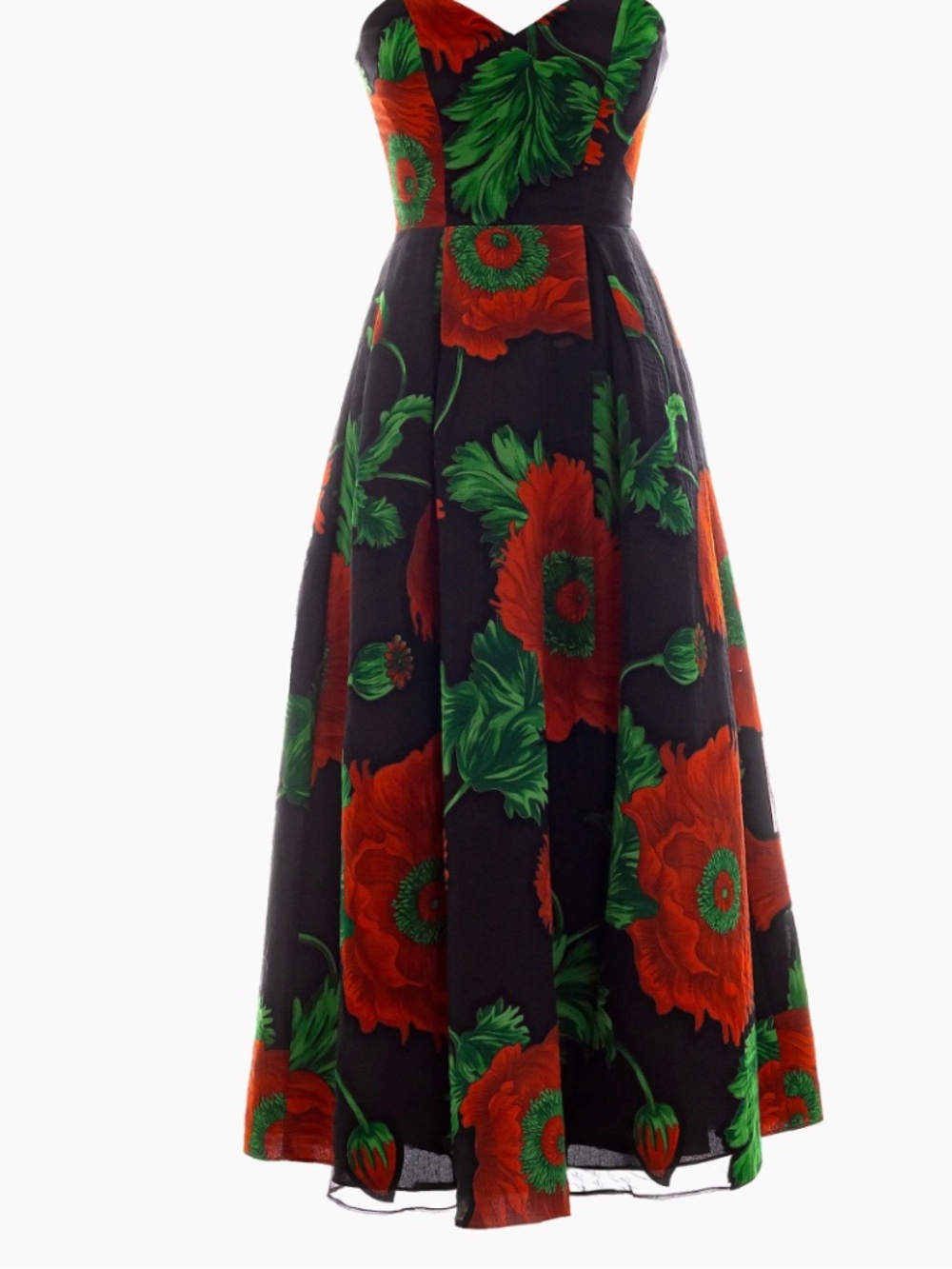 Dress the Population Maisy Strapless Fit & Flare Cocktail Midi Dress